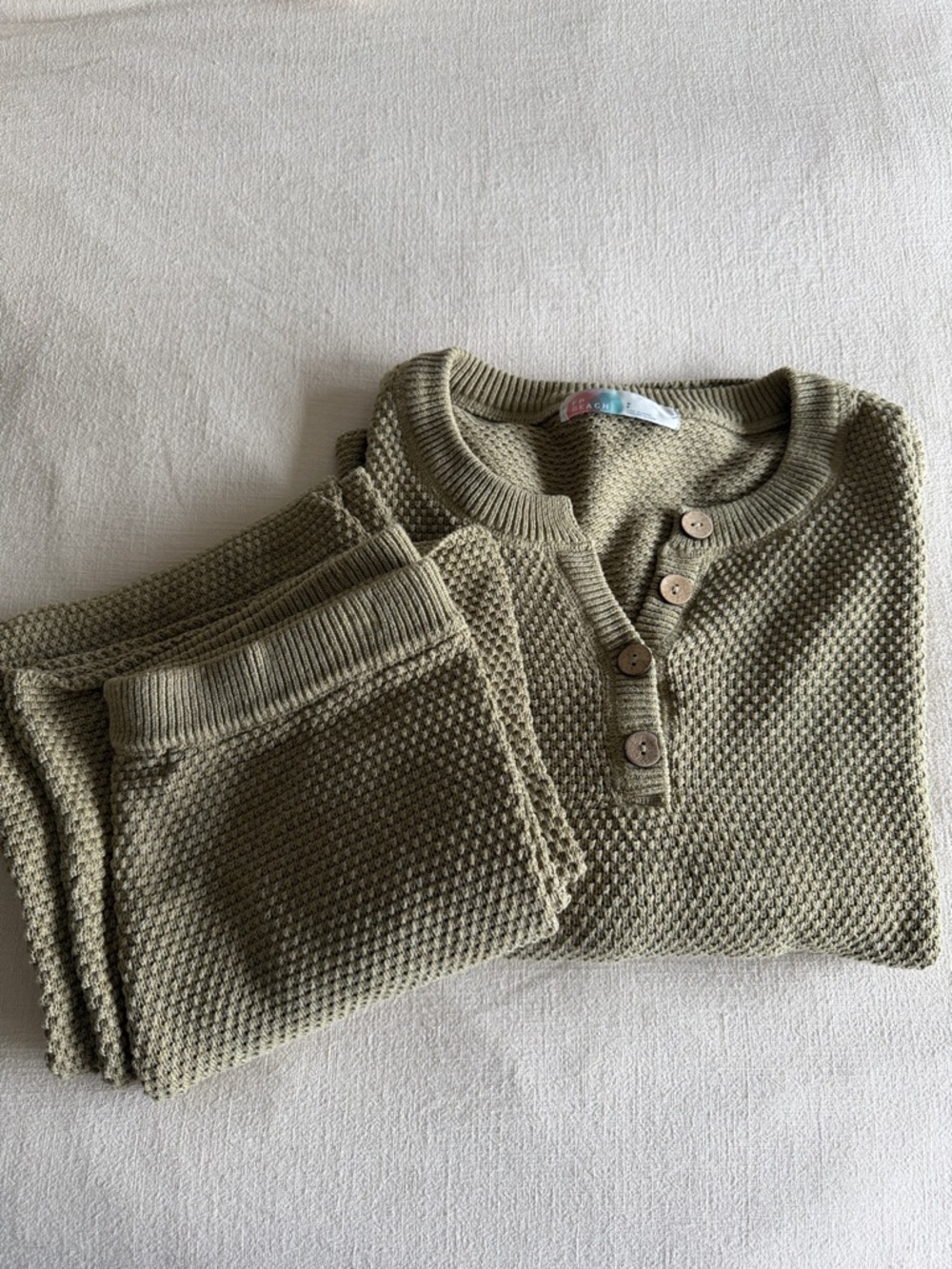 FP Olive Green Hailee Sweater Set